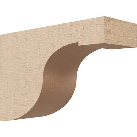 3in. W X 9in. D X 6in. H Series 3 Del Monte Rough Cedar Woodgrain TimberThane Corbel, Primed Tan